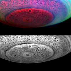 Beneath the South Pole of Saturn