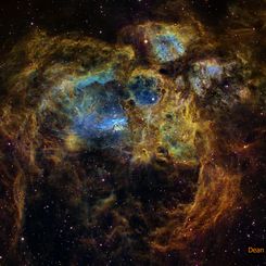  NGC 6357: The Lobster Nebula 