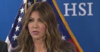 Homeland Security Secretary Kristi Noem touts ICE arrests in west suburbs, protest held outside