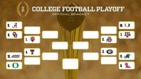College Football Playoff bracket, schedule, scores, rankings