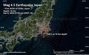 Magnitude 4.8 Earthquake Shakes Chiba And Shizuoka Prefectures