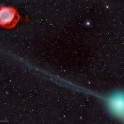  Comet PanSTARRS and the Helix Nebula 