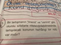 Bir tartışmanın “önemli” ve “verimli” gibi olumlu sıfatlarla nitelendirilebilmesinde tartışılacak konunun herhangi bir rolü var mıdır?