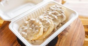 McDonald's Regional Specialty Biscuits And Gravy Delight Diners