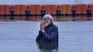 PM Modi Takes Holy Dip At Maha Kumbh Mela