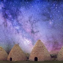 Milky Way Over Abandoned Kilns