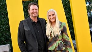 Blake Shelton And Gwen Stefani Shine At ACM Awards