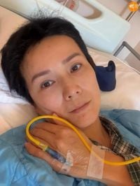 吳文忻細胞變異擴散至尾龍骨  乳癌惡化變第四期  左胸腫瘤變大開始接受化療 - 明周娛樂