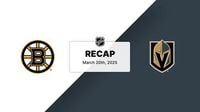 BOS at VGK | Recap | Boston Bruins