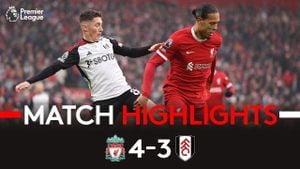 Liverpool Takes On Fulham At Anfield For Premier League Clash