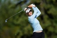 Jeeno Thitikul happy to see putts go in and lead at Liberty National with a 64