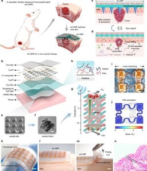 Wearable Flexible Ultrasound Microneedle Patch Offers Revolutionary Approach To Cancer Therapy