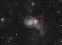 M51: Gelgit Akıntıları ve H-alfa Uçurumları