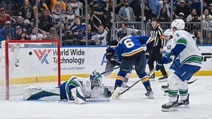 Blues Edge Canucks In Overtime Thriller, Clinch Playoff Spot