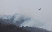 The fire, which started at the hills of Unhwa-ri, Onyang-eup, Ulju-gun on the 22nd, has not been ext.. - MK