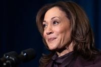 Kamala Harris calls tariffs ‘greatest man-made economic crisis’