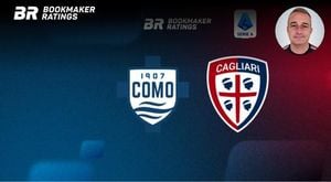 Como Triumphs Over Cagliari In Thrilling 2-1 Victory
