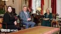 Queen Camilla records special broadcast with John and Amy Hunt