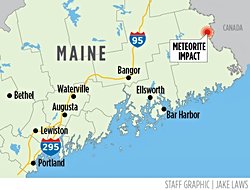 Muhteşem Ateş Topunun Ardından Washington County'de Gök Taşı Avı Başladı