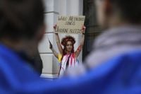 Royal Opera appearance by Russian soprano Anna Netrebko draws pro-Ukraine demonstration