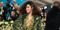 Cardi B Selects a Green Velvet Burberry Suit for Her Big Fashion Moment on the 2025 Met Gala Red Carpet