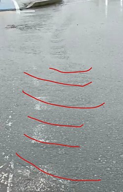 Yağmur yağdığı zaman yollarda akan su neden böyle dalgalar oluşturuyor?
Dalganın oluştuğu yer tam olarak neresi ve nasıl oluyor?