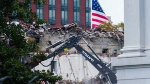 White House East Wing Demolished For Trump Ballroom