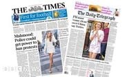 Newspaper headlines: 'Police could get power to ban protests' and 'PM must come clean over China'