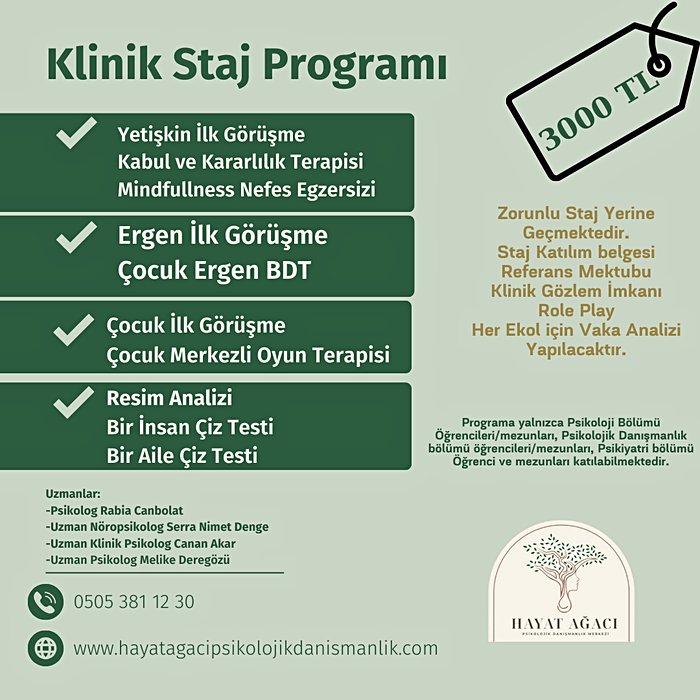 Klinik Staj Eğitim Programı
