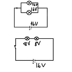 Nasıl seri bağlı devrelerde gerilim ampüller arasında paylaştırılıyor ancak paralel bağlıda bu olmuyor?