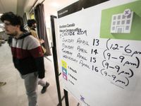 Young people excited to cast ballots at U of A advance federal election polling station