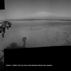 Curiosity on Mars: Mt. Sharp in View
