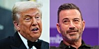 Watch moment Donald Trump taunts Jimmy Kimmel's 'talent' as feud escalates - again