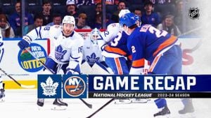 Maple Leafs Edge Rangers 3-2 On Knies' Late Goal