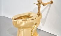 Buyer of Maurizio Cattelan's $12.1m gold toilet is Ripley’s Believe It or Not!