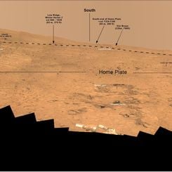 Bonestell Panorama from Mars