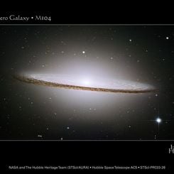 The Sombrero Galaxy from HST