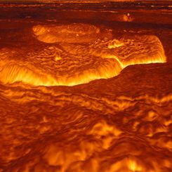 Venus' Once Molten Surface