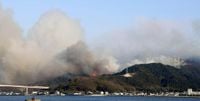 Wildfires break out in western Japan, no injuries reported