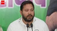 Tejashwi alleges large-scale use of unfair means in polls | Patna News - The Times of India