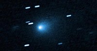 A comet going 130,000 mph is visiting our solar system from another star. The Hubble telescope just took its picture.