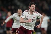 Rice double helps Arsenal rally for win at Bournemouth and take six-point lead in Premier League