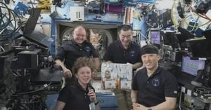 NASA Astronauts Celebrate Thanksgiving With International Crew