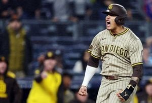 Yankees Fall To Padres In Rain-Soaked Thriller