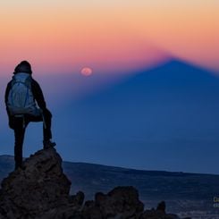 Moon Pi and Mountain Shadow