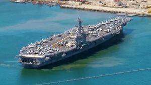 USS Carl Vinson Arrives In South Korea Amid Rising Tensions