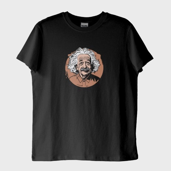 Albert Einstein T-Shirt (Baskı, %100 Pamuk)