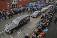 Ricky Hatton’s funeral held in Manchester as thousands line the streets