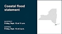 NY weather: Coastal flood statement in place for Nassau County for Friday