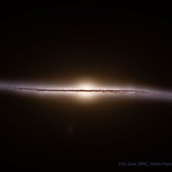 Gaia Reconstructs a Side View of our Galaxy